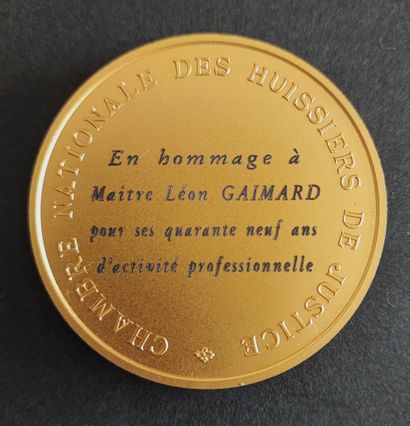 A vermeil medal
Chambre Nationale des Huissiers...