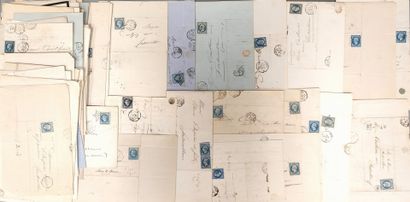 Lot of Bleus de France on study letters 
(71...