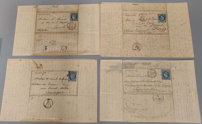 Set of four mounted balloons - Gazette des...