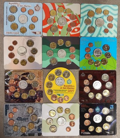 San Marin - BU Series - Set of 12 different...