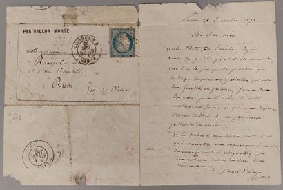 Le Tourville mounted balloon
Postage due...