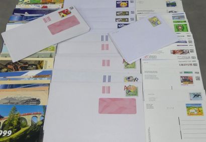 Lot of 193 postcards and 52 prepaid envelopes...