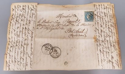 Lot of two letters: Armée de Paris and
a...