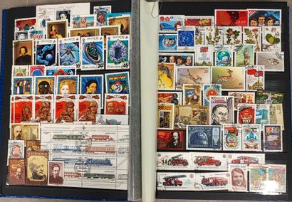 An incomplete collection of Russian stamps...