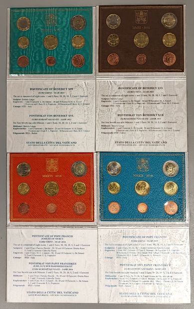 Vatican - Set of 9 BU series 2011, 2012,...