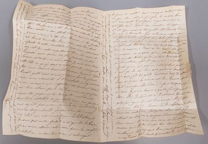 Lot of two letters: Armée de Paris and
a...