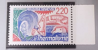 Stamp N° 2556 a - Le Thermalisme, red numerals
mint...