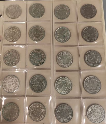 Switzerland - Collection of 108 various coins...