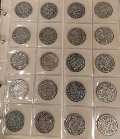 Switzerland - Collection of 108 various coins...