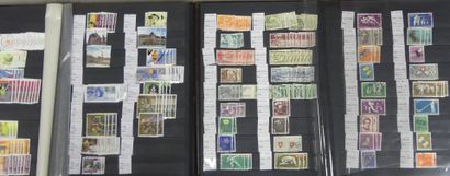 Four stock albums from Switzerland, cancelled...