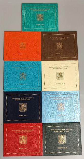 Vatican - Set of 9 BU series 2011, 2012,...
