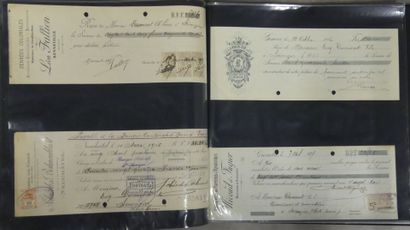 A binder containing approximately 91 invoices,...
