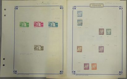 Four stock albums of mint stamps of France...