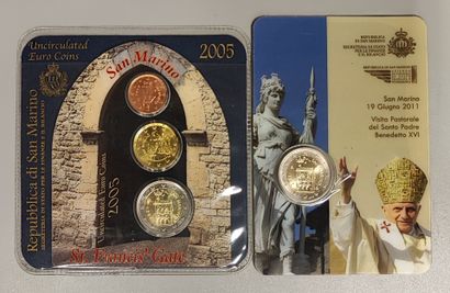San Marin - Mini box set 2005 and coincard...
