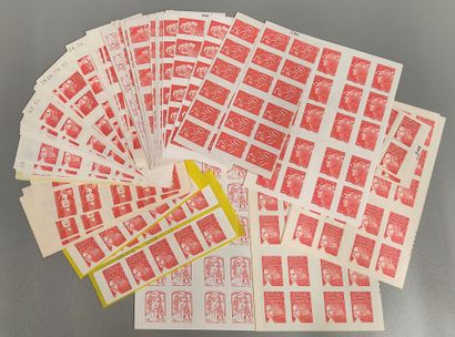 Set of 876 permanent adhesive stamps
Face...