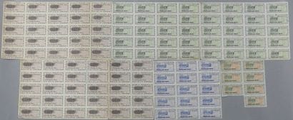 Set of 117 fuel rationing stamps
55 ten-liter...