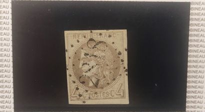 Stamp N°41B Bordeaux 4C cancelled GC TTB
