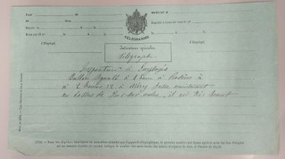 War of 1870/71: batch of three telegraph...