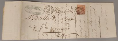 Stamp No. 7 - 1 Franc Vermillon
three touched...