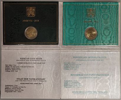 Vatican - 2 € - BU - Set of 14 different...