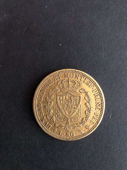 Kingdom of Piedmont Sardinia
Gold coin Charles...