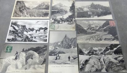 Two boxes containing around 1,380 old and...