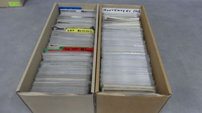 Two boxes containing around 1,380 old and...