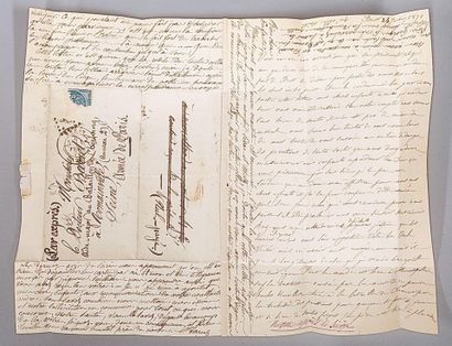 Lot of two letters: Armée de Paris and
a...