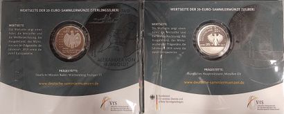 20 € - BE - Silver - Germany - Commemorative...