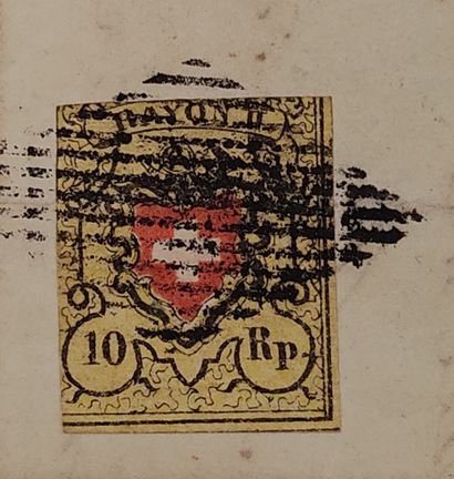 Switzerland N° 15+16+20 (signed Calves) cancelled...