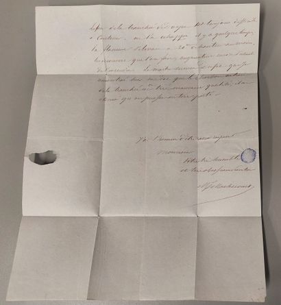 Tax N° 1 on a letter from Commentry dated...