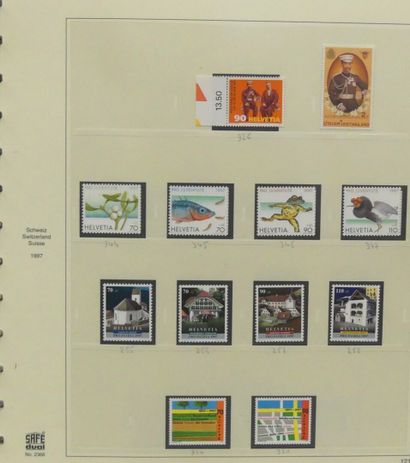 Collection of new hingeless Swiss from 1983...