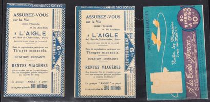 Set of four complete Semeuse type booklets...