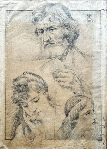 French school circa 1900
Marine
Watercolor...