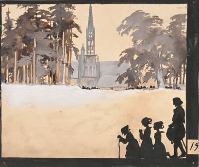 Ecole allemande du XX siècle
Vue enneigée...