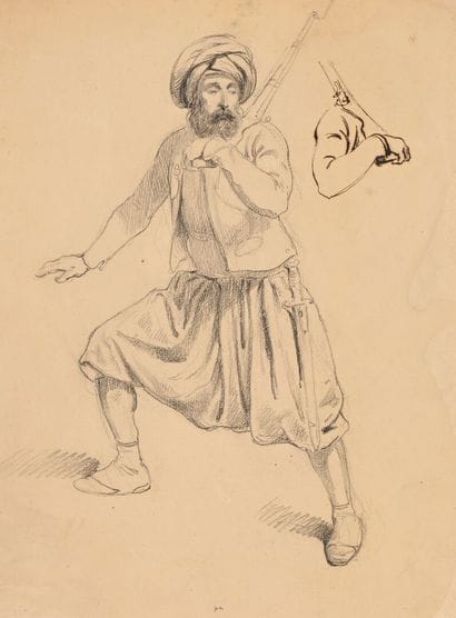 Hippolyte BELLANGE (Paris 1800 - 1866)
Soldat...