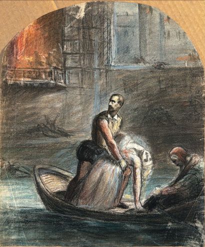 19th century French school
The rescue from...