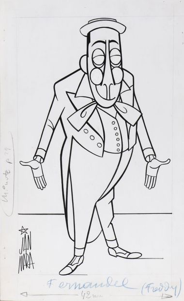 Jan MARA (1912-1992)
Fernandel (Freddy)
Ink...