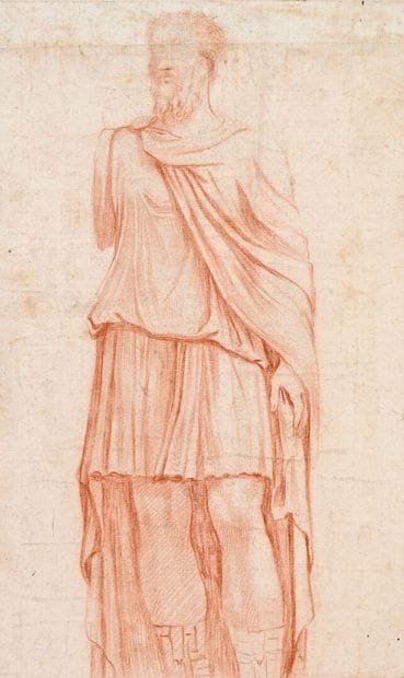 17th century Italian school 
Draped male...