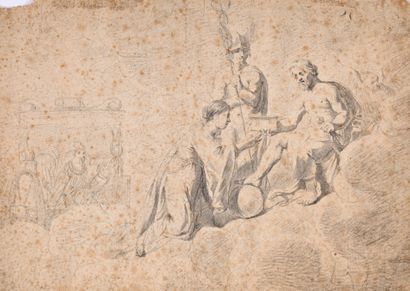 18th century French school
Putti holding...
