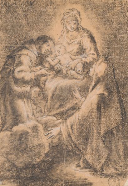 18th century Italian school
Two saints surrounding...