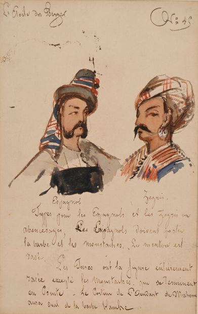 19th century French school
Study sheet with...