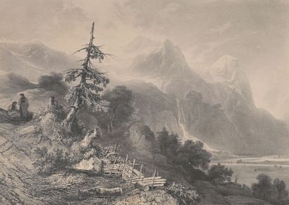 Jules COIGNET (Paris 1798 - 1860)
Paysage...