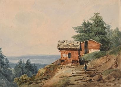Jules COIGNET (Paris 1798 - 1860)
Paysage...