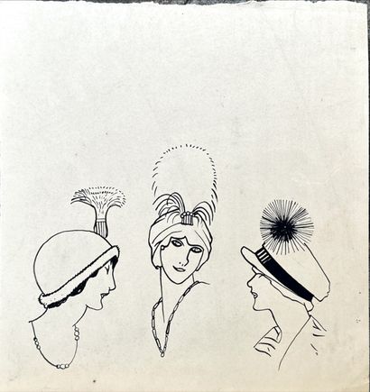 Maurice TAQUOY (1878-1952)
Eight ink studies,...