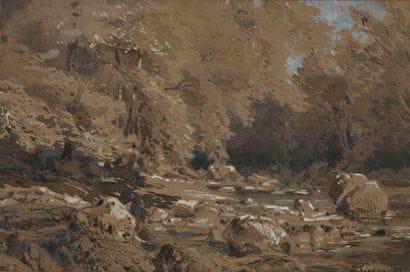 Eugène CICERI (Paris 1813 - Bourron-Marlotte...