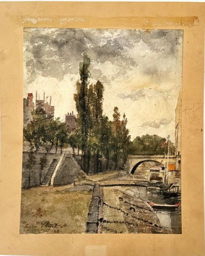 Eugène CHIGOT (Valenciennes 1860-Paris 1927)
Quai...