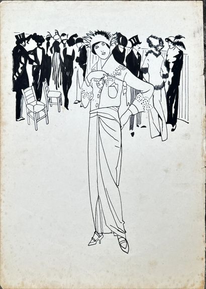 Maurice TAQUOY (1878-1952)
Eight ink studies,...