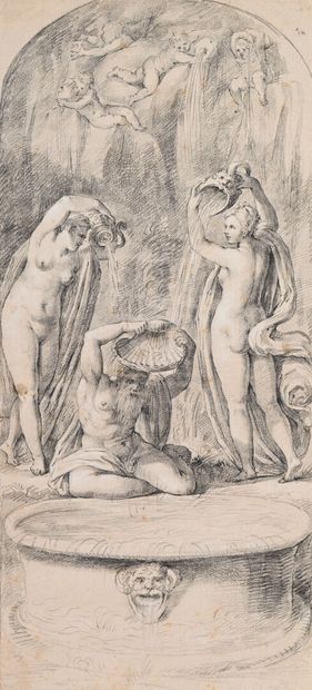 18th century Italian school
Women at a fountain...
