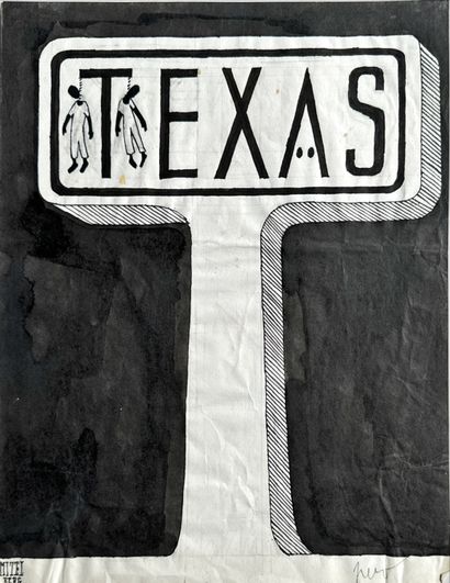 Louis MITELBERG aka TIM (1919-2002)
Texas
Ink...